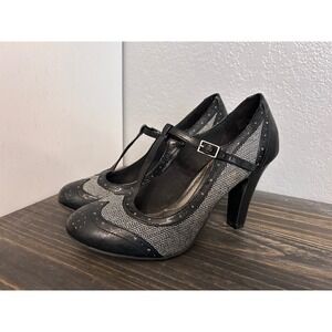 Mary Jane High Heels Size 10 Vintage Pin Up Twee Office Siren Fall